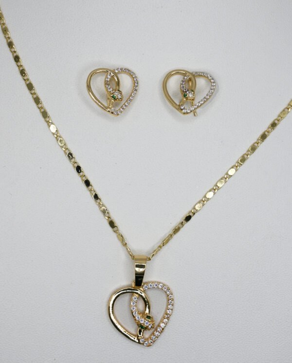 Gold Heart-Shaped Set