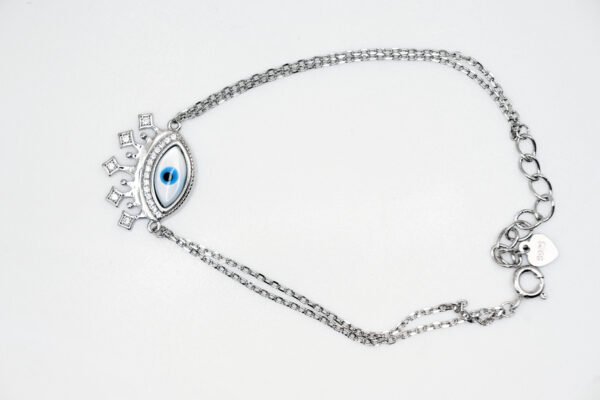 🧿 Evil Eye Silver Bracelet