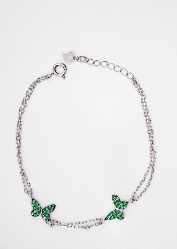 🦋 Green Butterfly Bracelet - Image 2