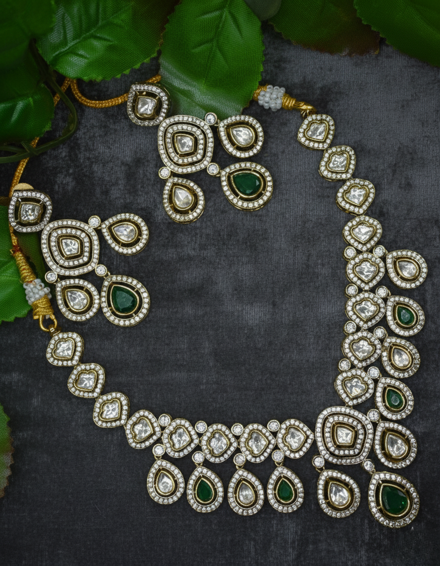 Exquisite Green Kundan Jewelry