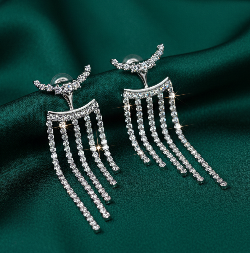 Sterling Silver Tassle Earings