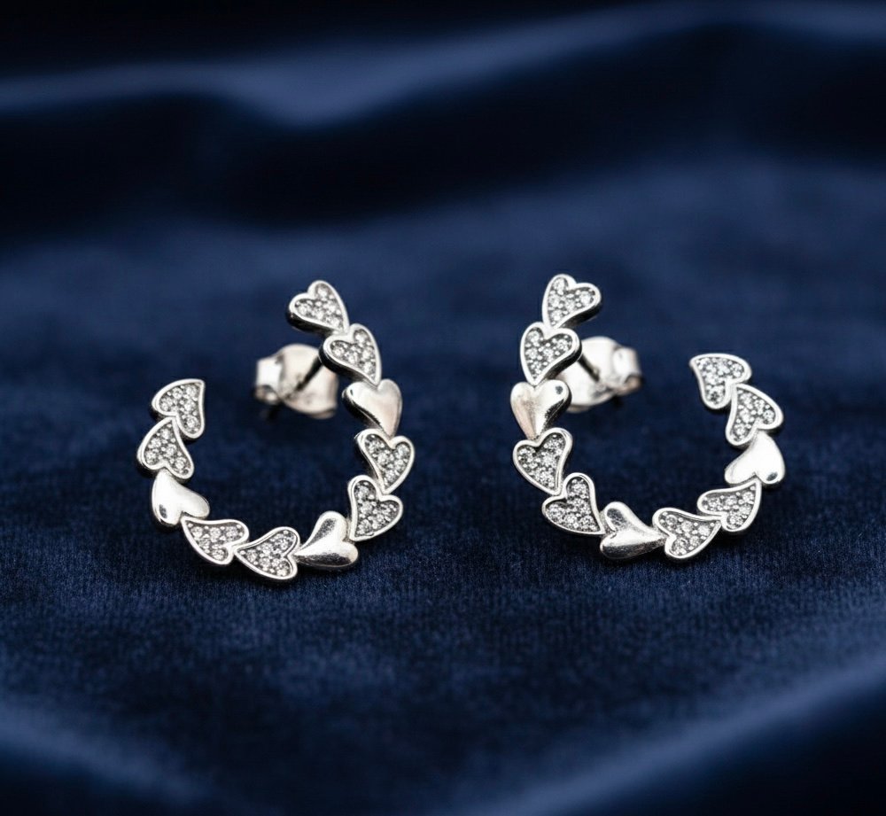 🇵🇹 Portuguese Filigree Half Hoop Earings