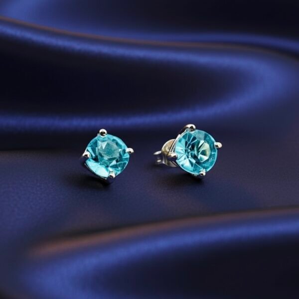 Blue sapphire Stud Earrings