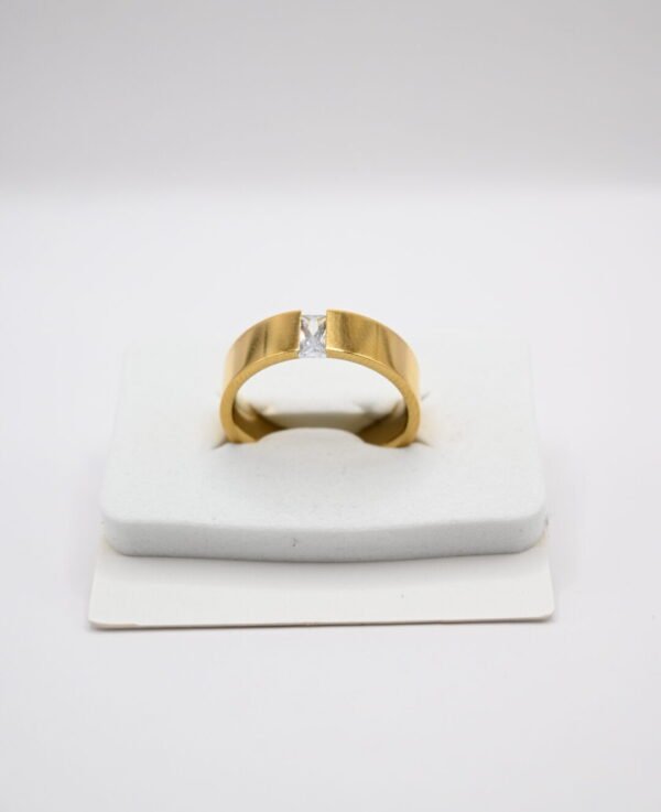 Sleek Diamond look alike Ring - Image 2