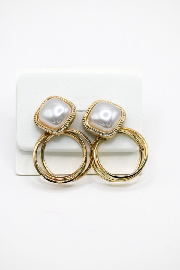 Pearl Hoop Earrings