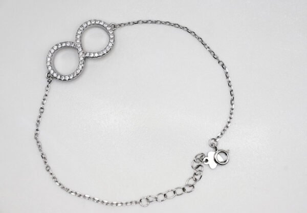 ♾️ CZ Infinity Bracelet - Image 3