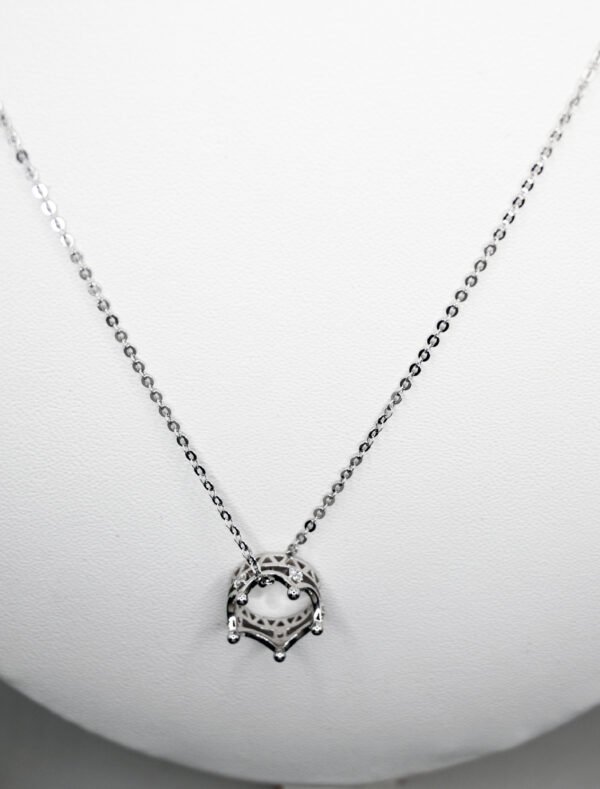 Silver Crown Pendant Set - Image 3