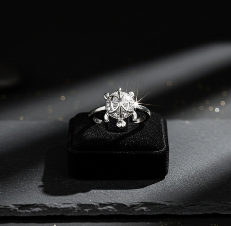 🐢 Turtle Motif Ring