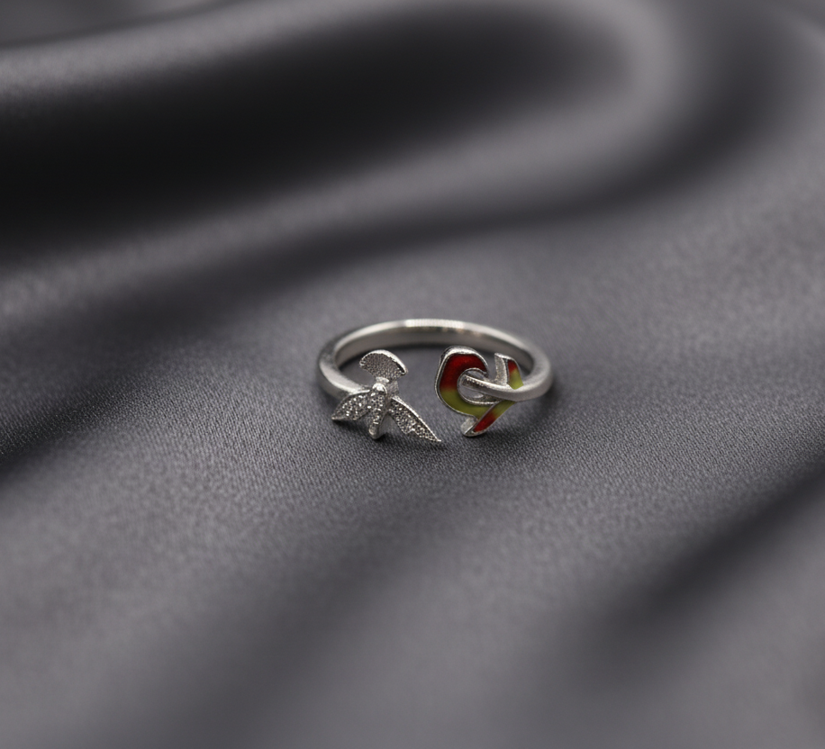 Flying Bird silver Ring