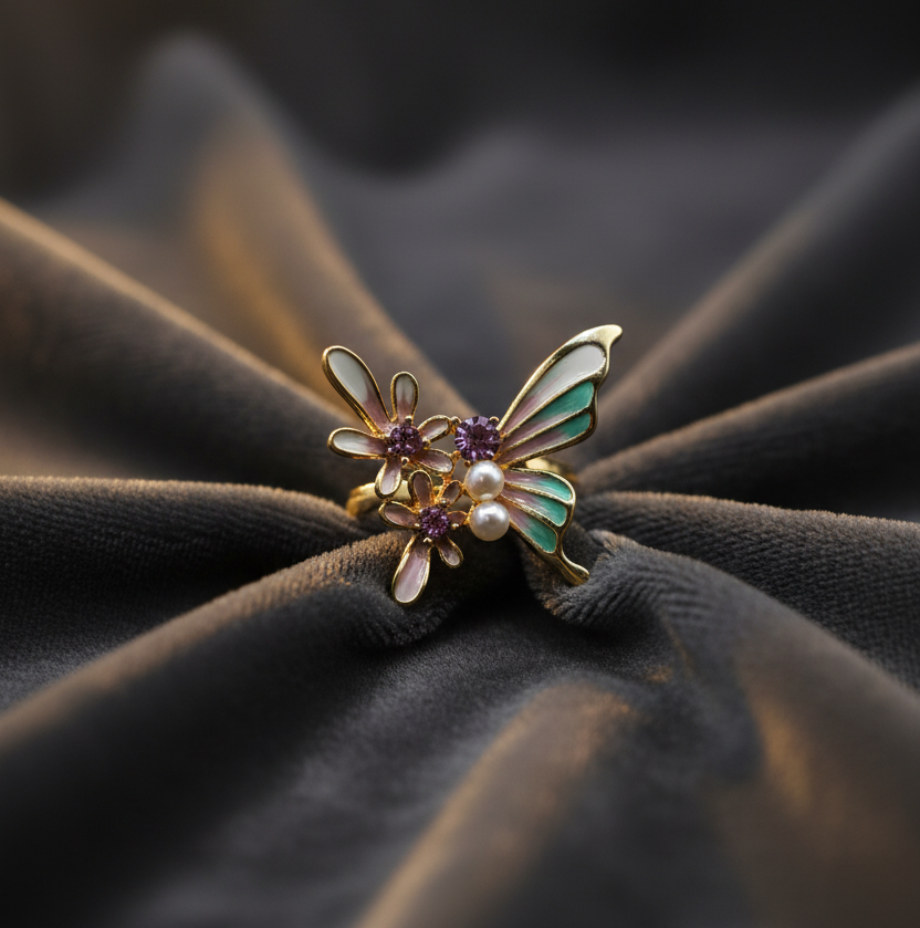 Butterfly Statement Ring - Image 2