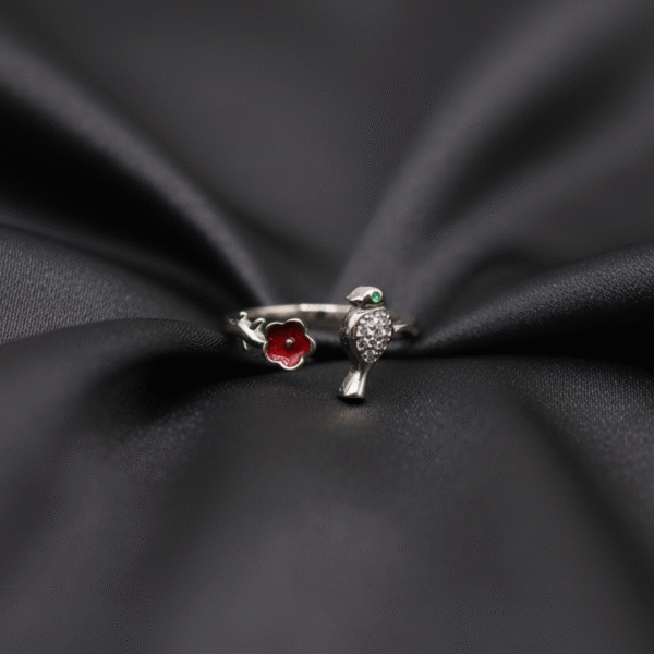 Flower Bird Ring