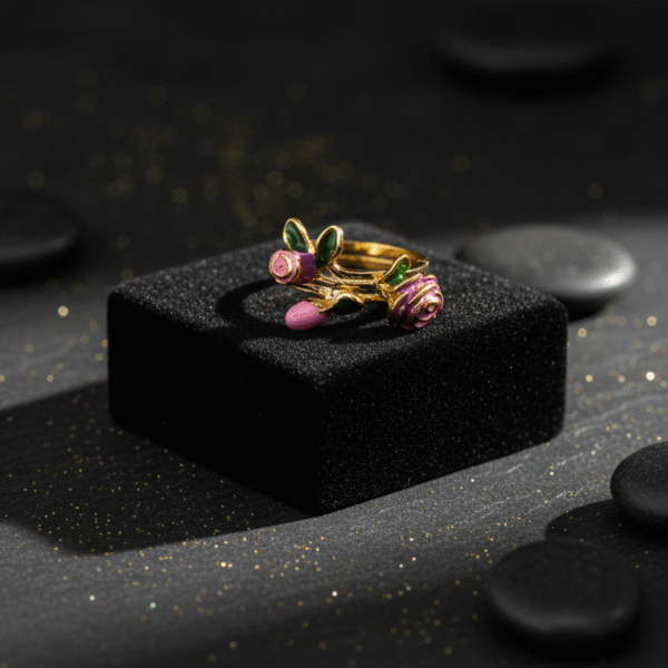 3D floral ring