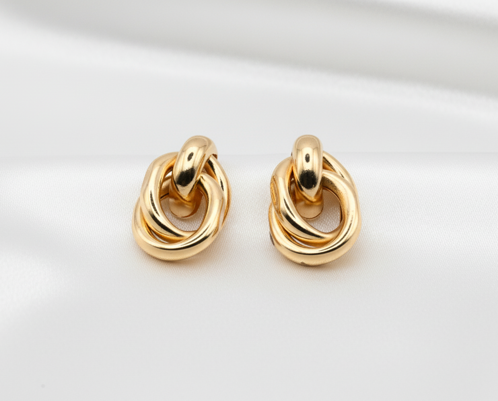 Korean Luxe Geometric Studs