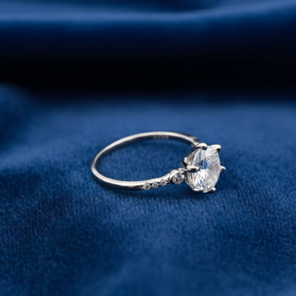 Classic Silver CZ Ring