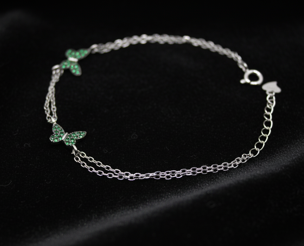 🦋 Green Butterfly Bracelet