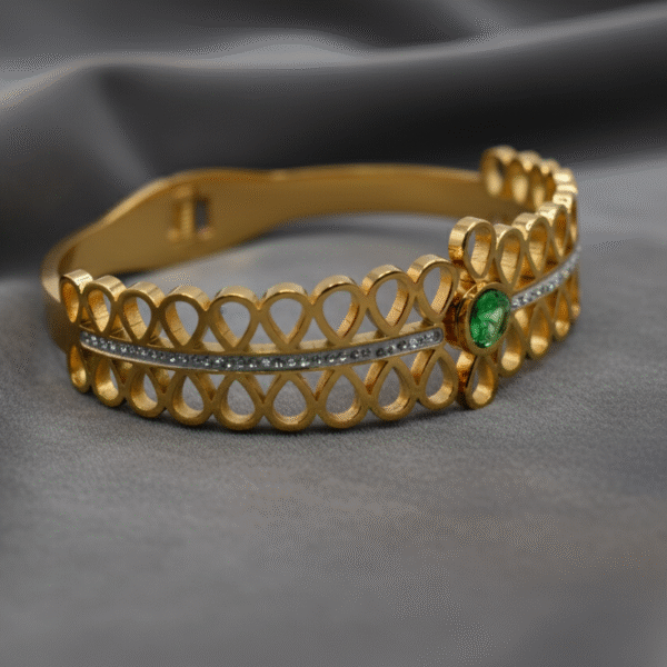Gold cuff bracelet