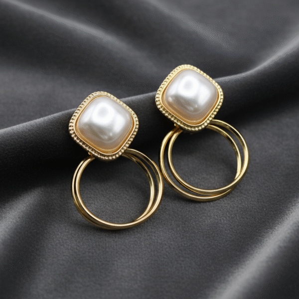 Pearl Hoop Earrings
