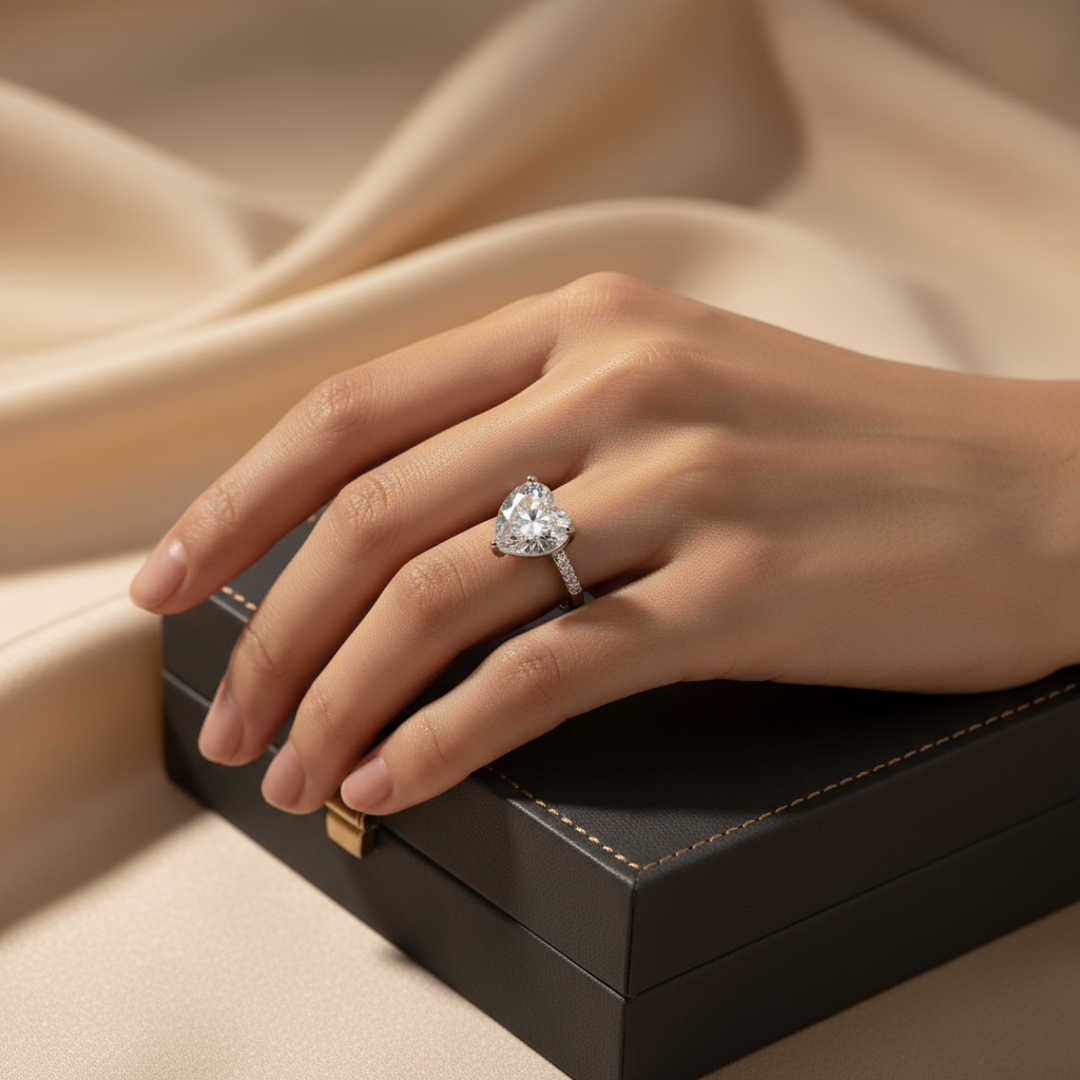 Princess solitaire Ring - Image 2