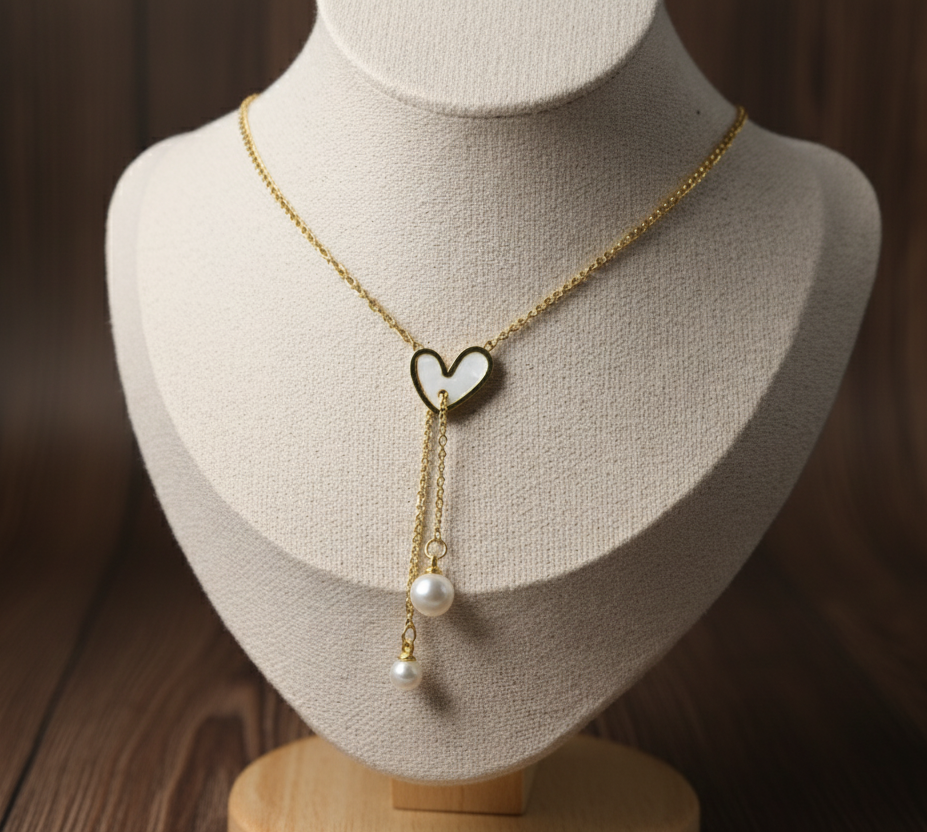 🤍Heart Chain Pendant Set