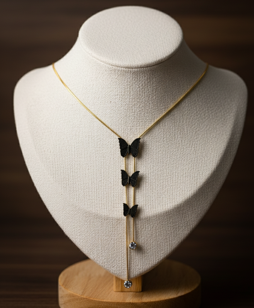 Butterfly Chain Pendant Set