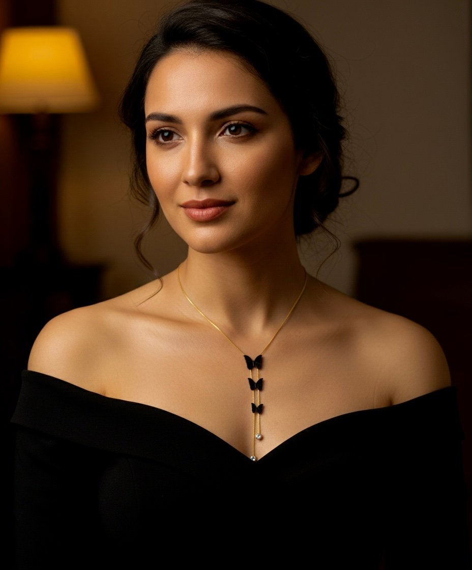 Butterfly Chain Pendant Set - Image 2