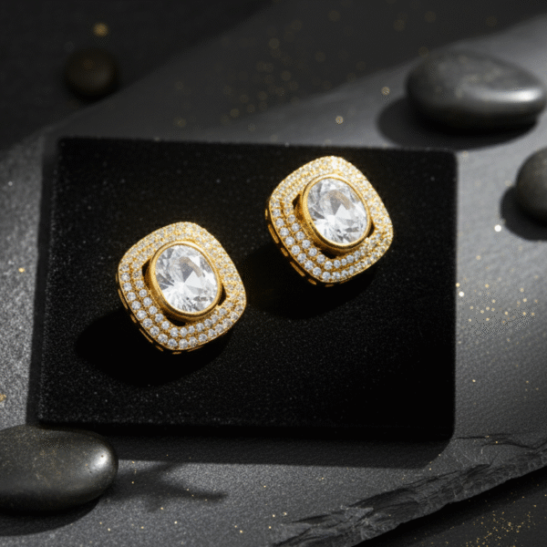 Eternal Spark Mossionite Studs