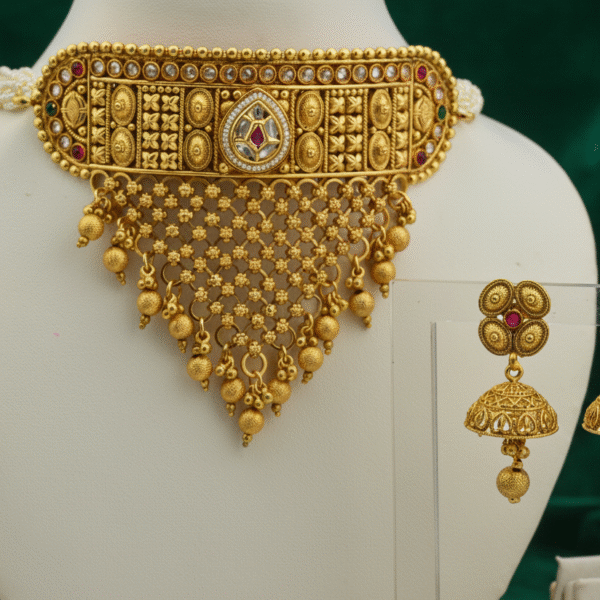 Rajwada Pearl Choker Set