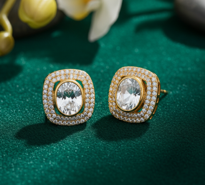 Eternal Spark Mossionite Studs - Image 2