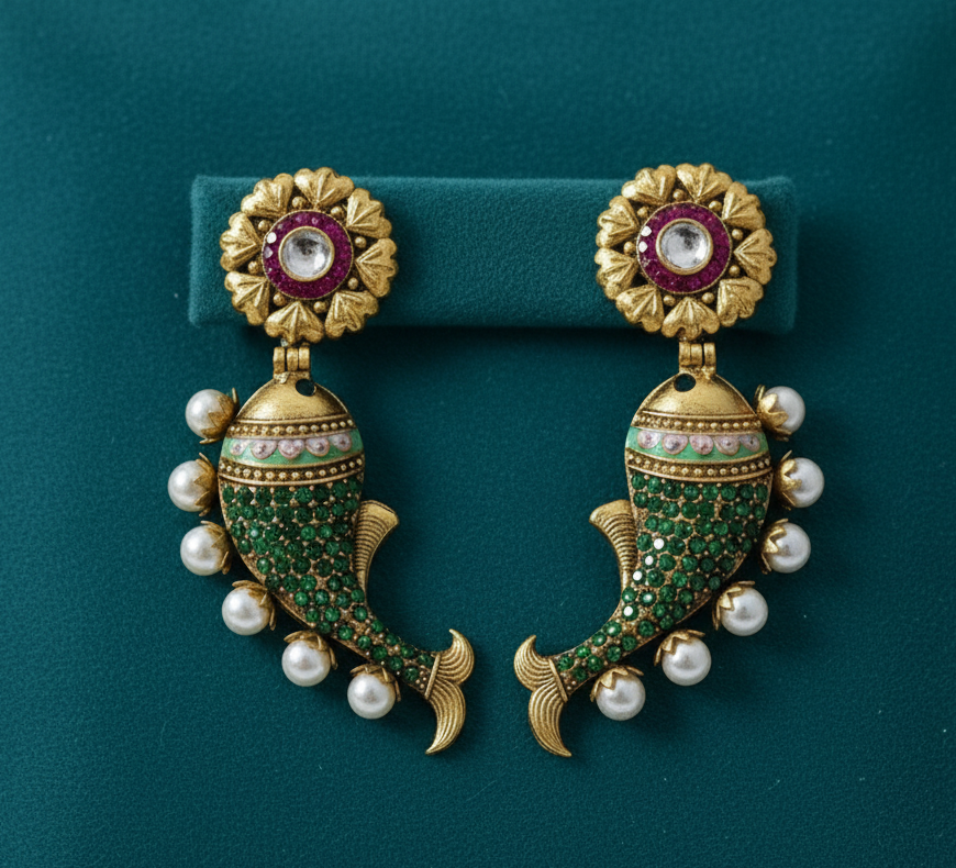Royal Gaze Antique Earrings