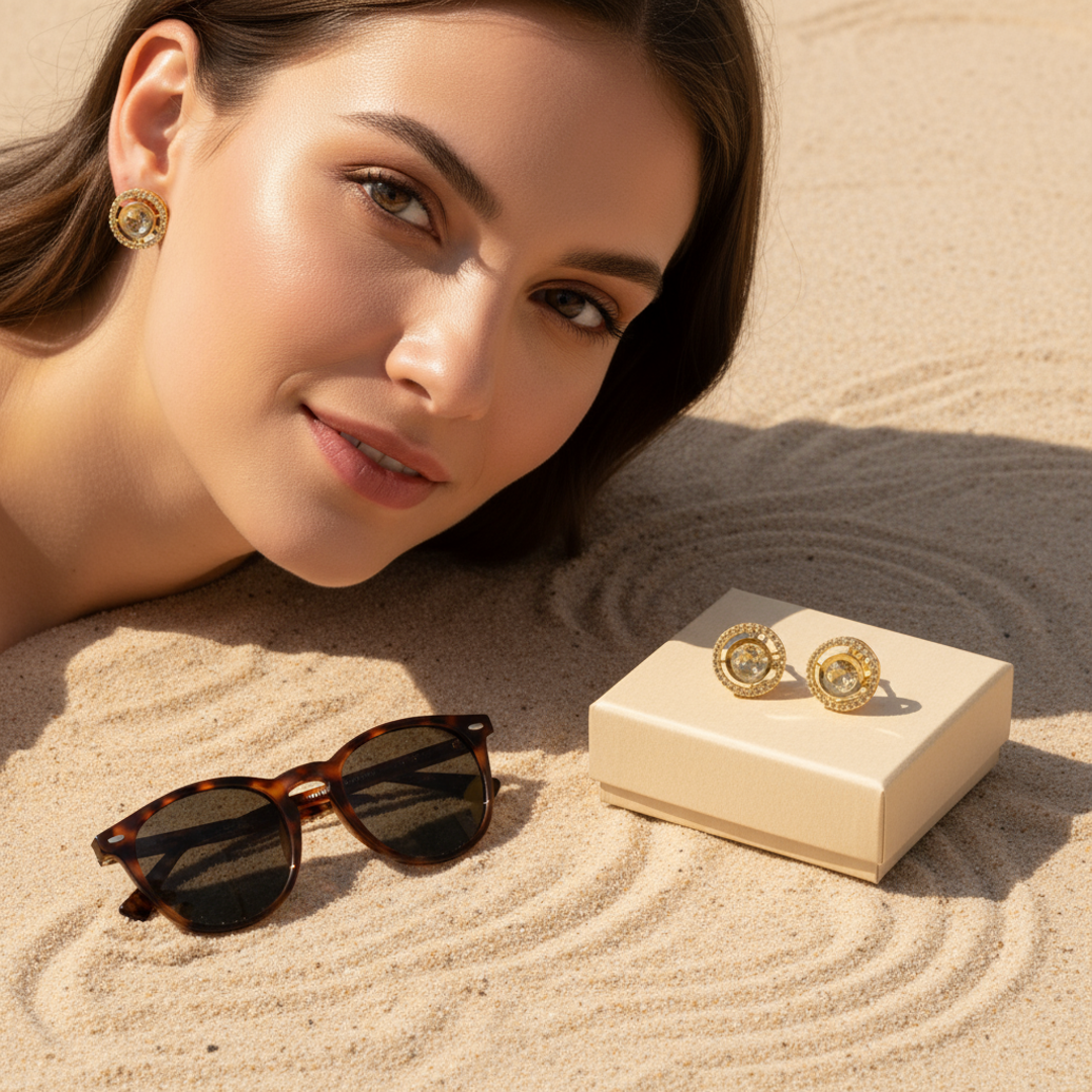 Celestial Mini Kundan Studs - Image 3